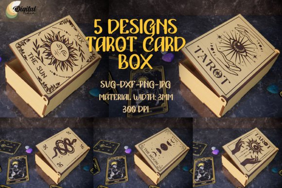 Download SVG Tarot Card Box Laser Cut Bundle - Tarot Collection