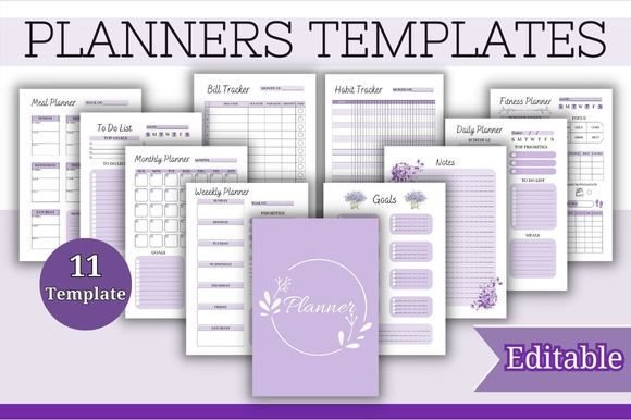Download Daily Weekly Monthly Planners Templates - Monthly planner Collection