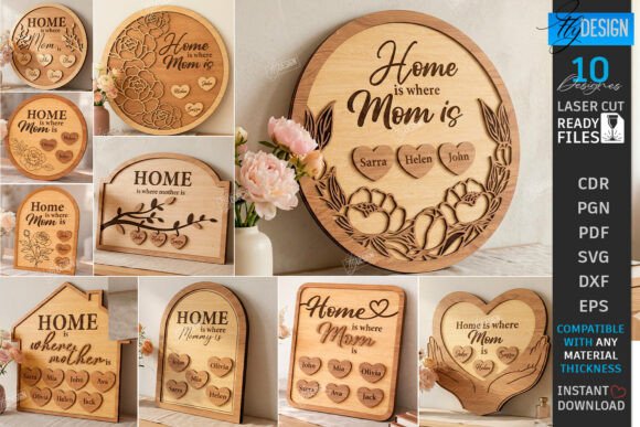 Download Mother's Day Gift Idea Laser Cut Bundle - Premium Bundle